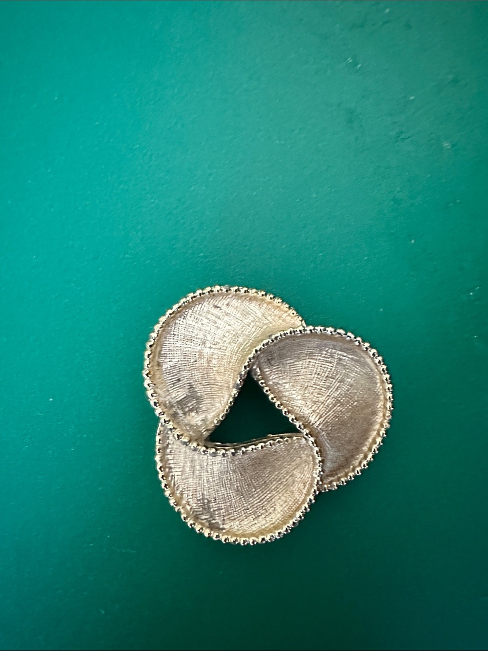 Vintage Gold-Tone Knotted Hair Clip